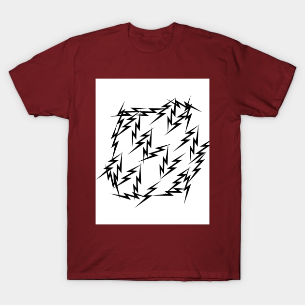 Lightening Design T-Shirt by Deek